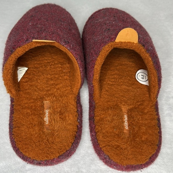 Allbirds Wool Runners Slippers Unisex Cozy Red Slippers M 6.5 F - Picture 5 of 8